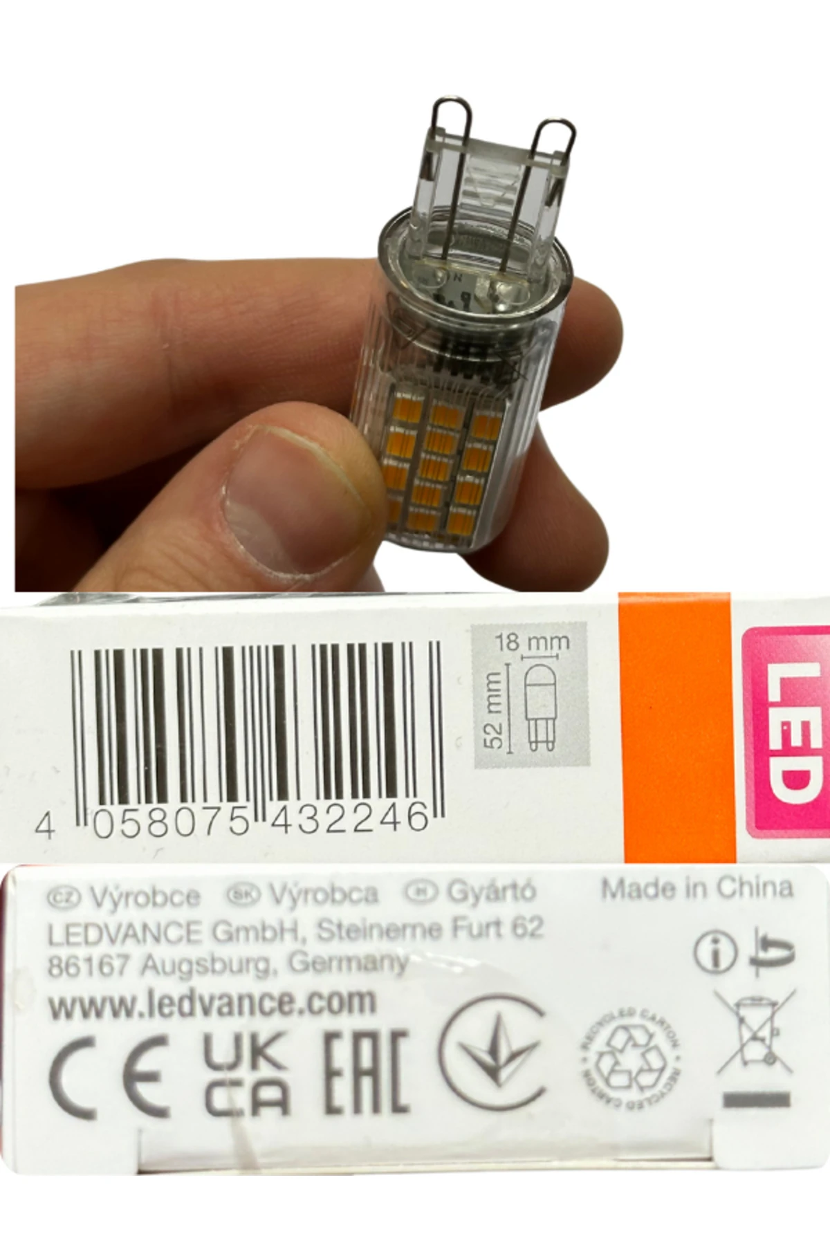 4W (40W) 2700K (Sarı Işık) G9 Duylu Dim Edilebilir Led Kapsül Ampul (3 Adet)