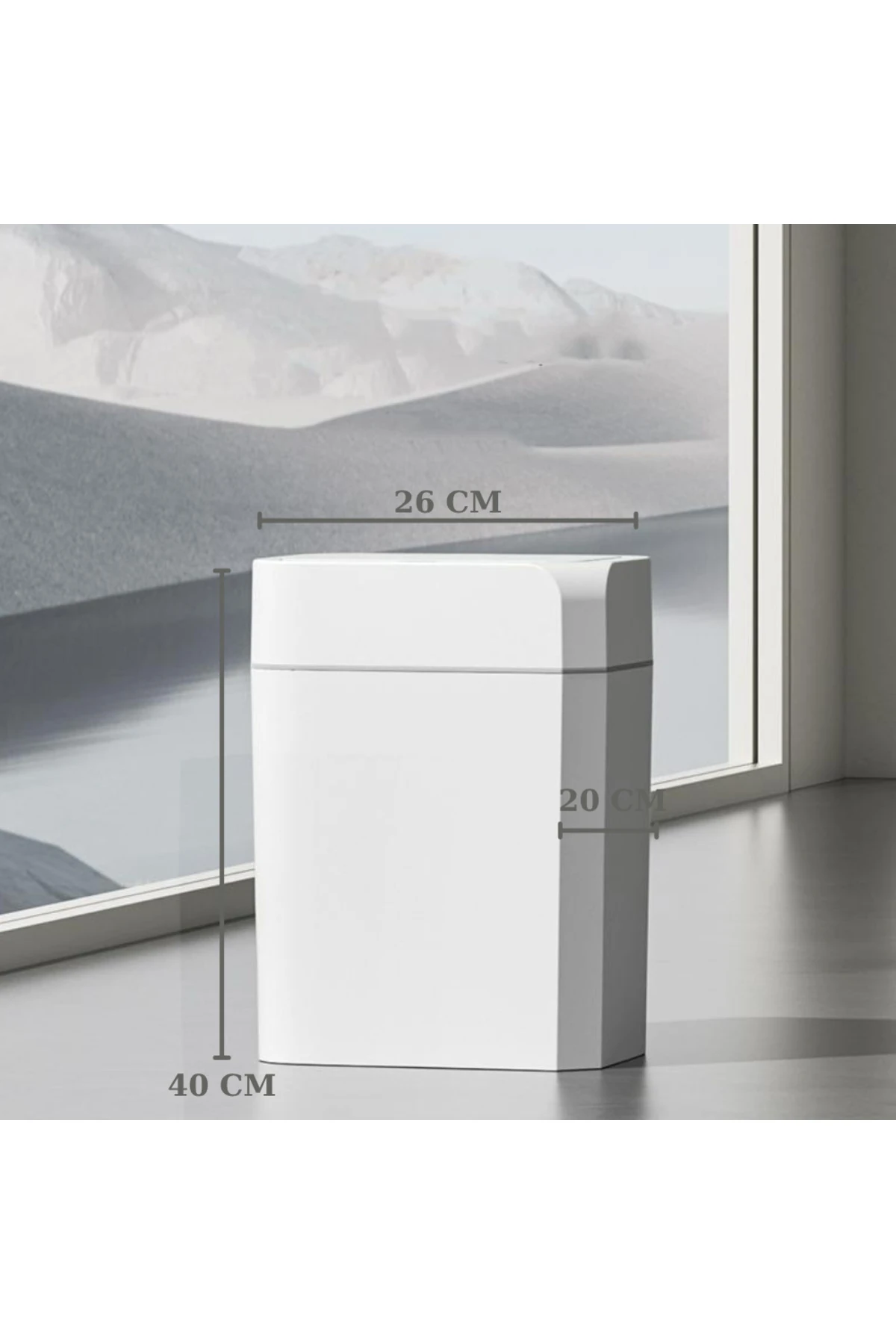 18 Lt Akıllı Dedektörü Ile Sessiz Kapanan Çöp Kutusu-koku Geçirmez