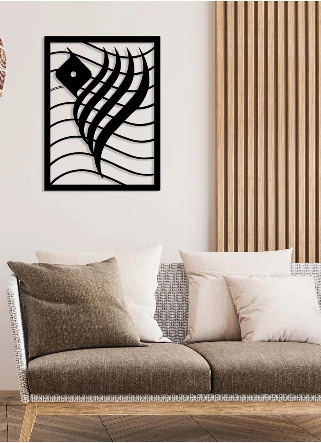 -Allah Islami Metal Tablo - Islami Ev Dekorasyonu - Dini Duvar Tabloları - 45 X 60 - Cm - Sıyah-Islm-104