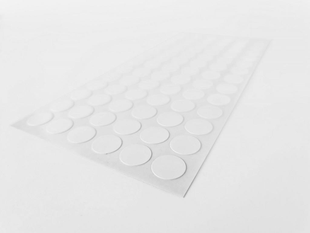 Kendinden Yapışkanlı Vida Tapası Beyaz 15 mm Yuvarlak 78 Parça