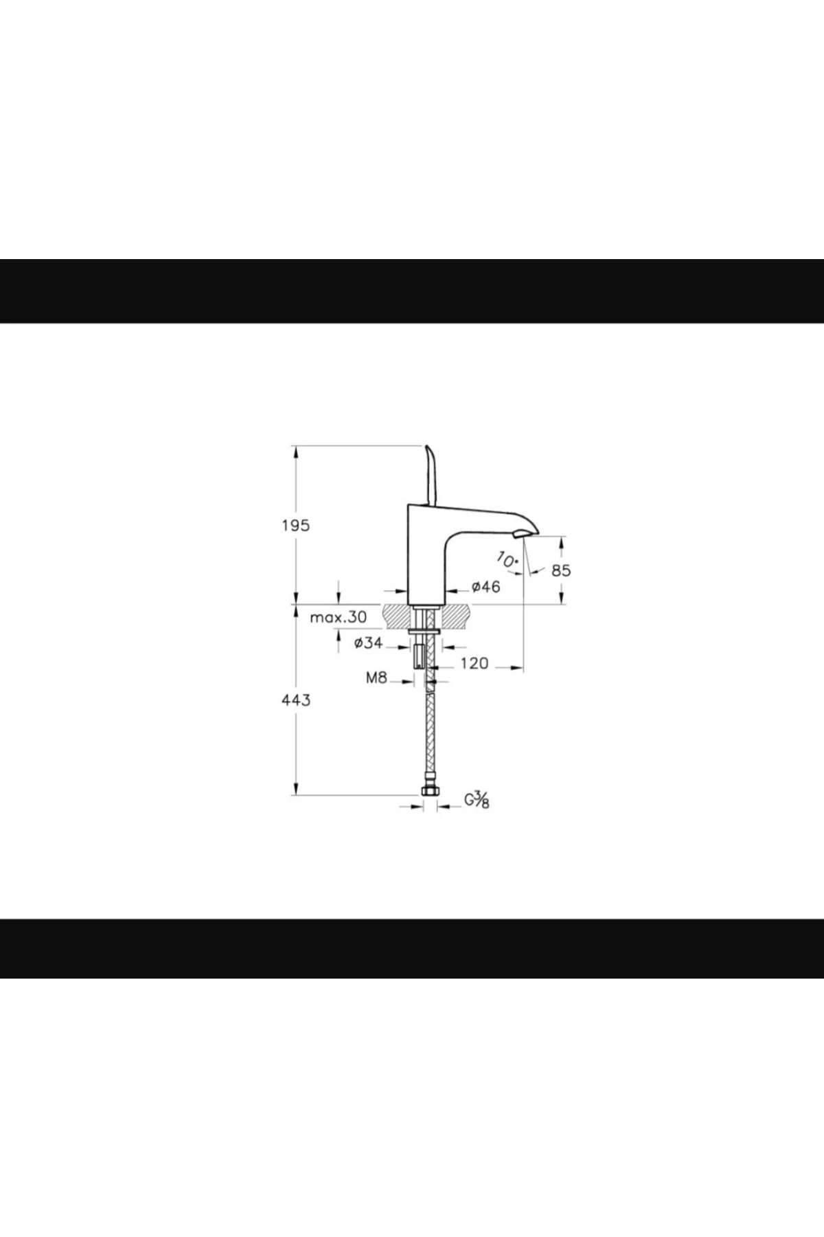 T4 Lavabo Bataryası - Ekstra Su Tasarruflu - Joystick Kartuş - A41236
