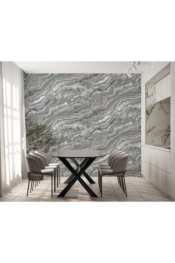 ROKA 23102-4 Modern Mermer Desenli Duvar Kağıdı 16,5 m2