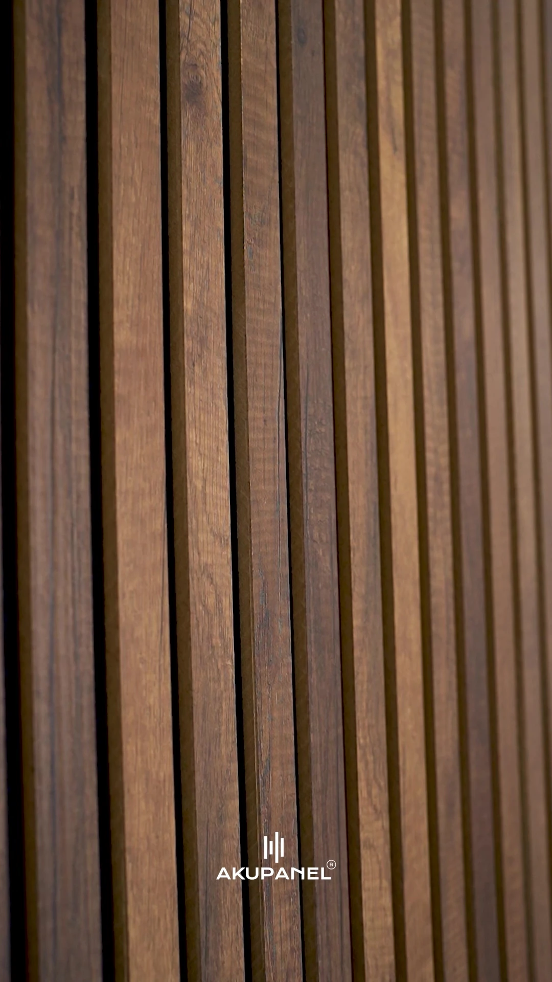 Mod14 60x245 Cm Ceviz Rengi Akustik Ahşap Duvar Paneli