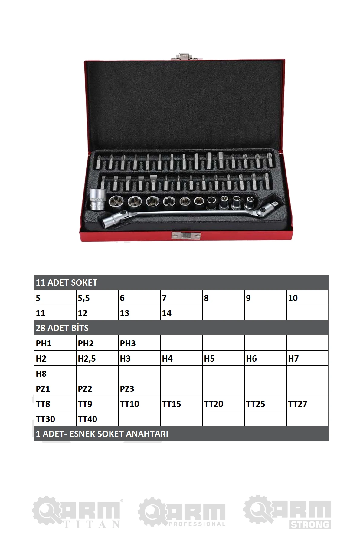 41 PARÇA BİTS SETİ