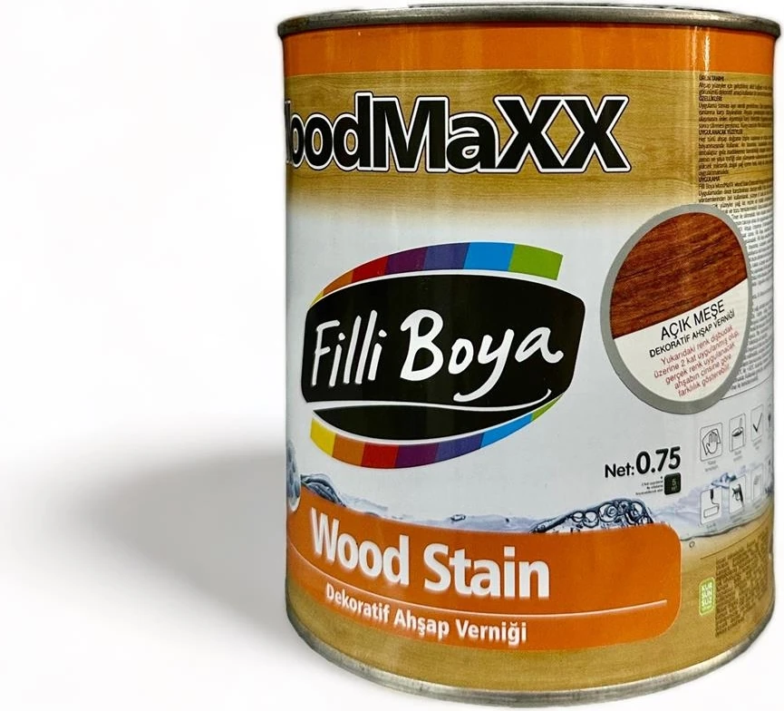 Filli Woodmaxx Wood Stain Dekoratif Ahşap Verniği