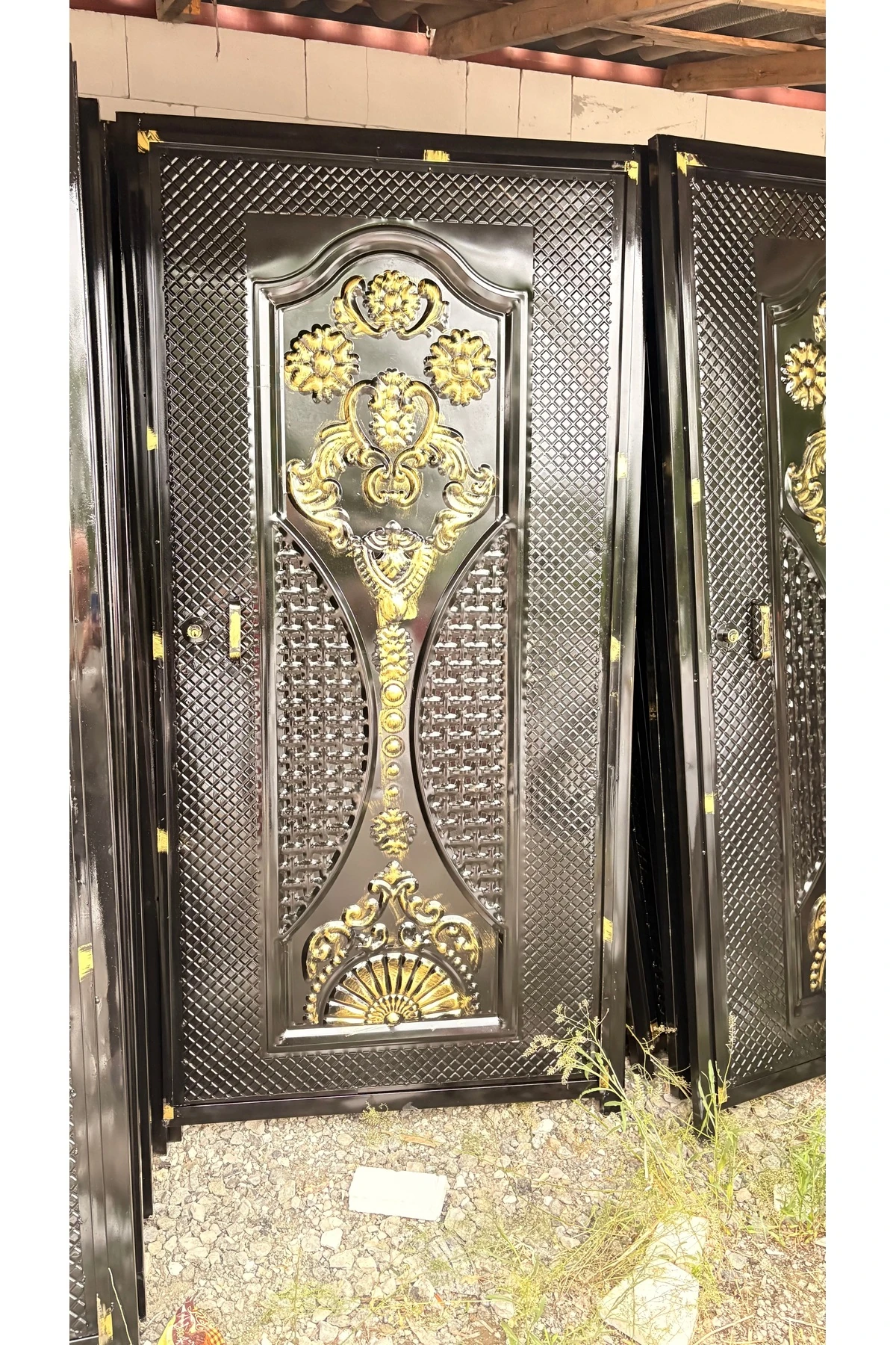 Demir kapı Çif tarafı saclı 100x200 cm içe (SOL AÇILIM) (SAĞ AÇILIM)