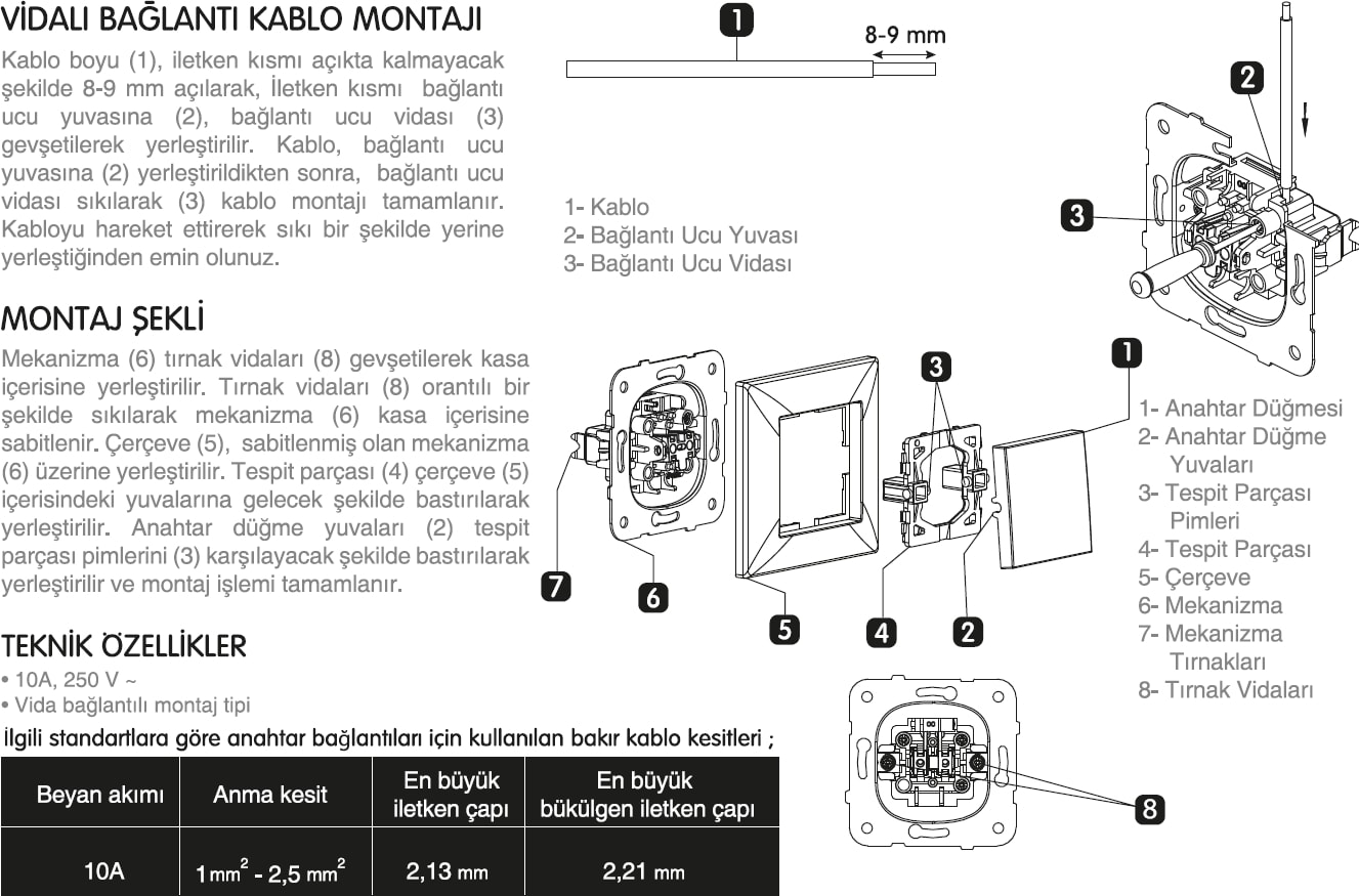 Karre Anahtar - Beyaz 90960701