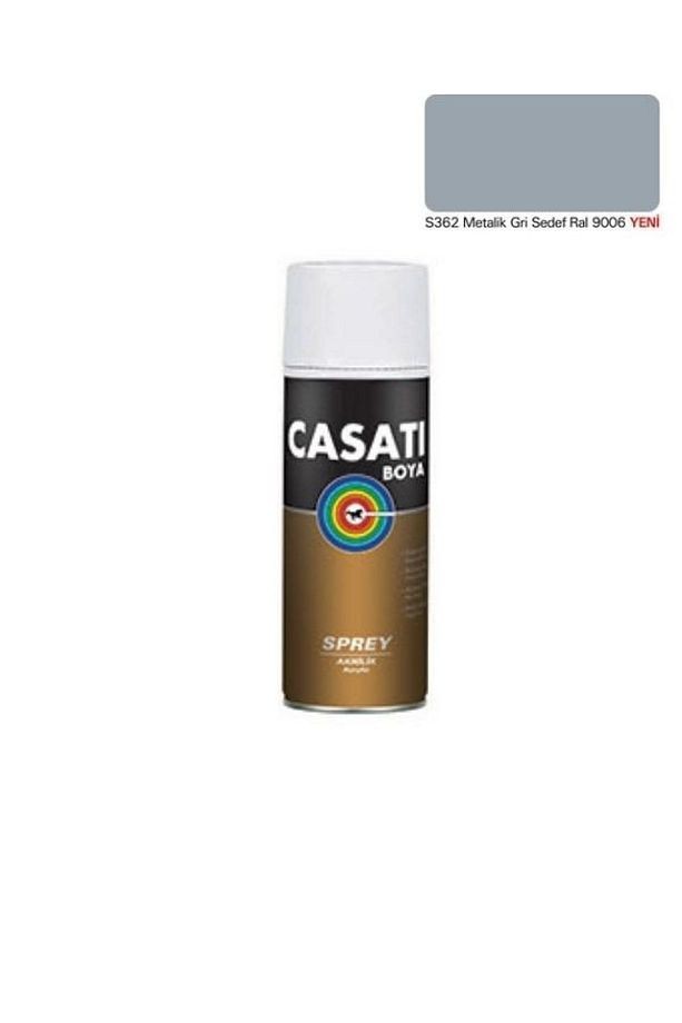 Sprey Boya 400 ml Metalik Gri Sedef Ral 9006