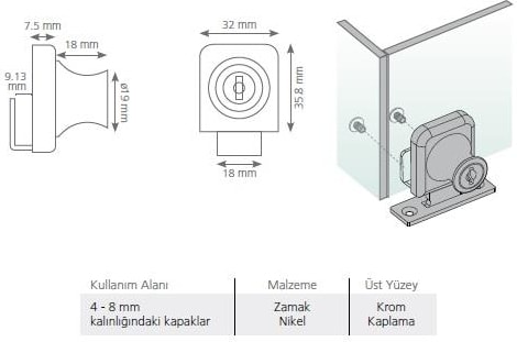 Tek Cam Kilit 407 Deliksiz