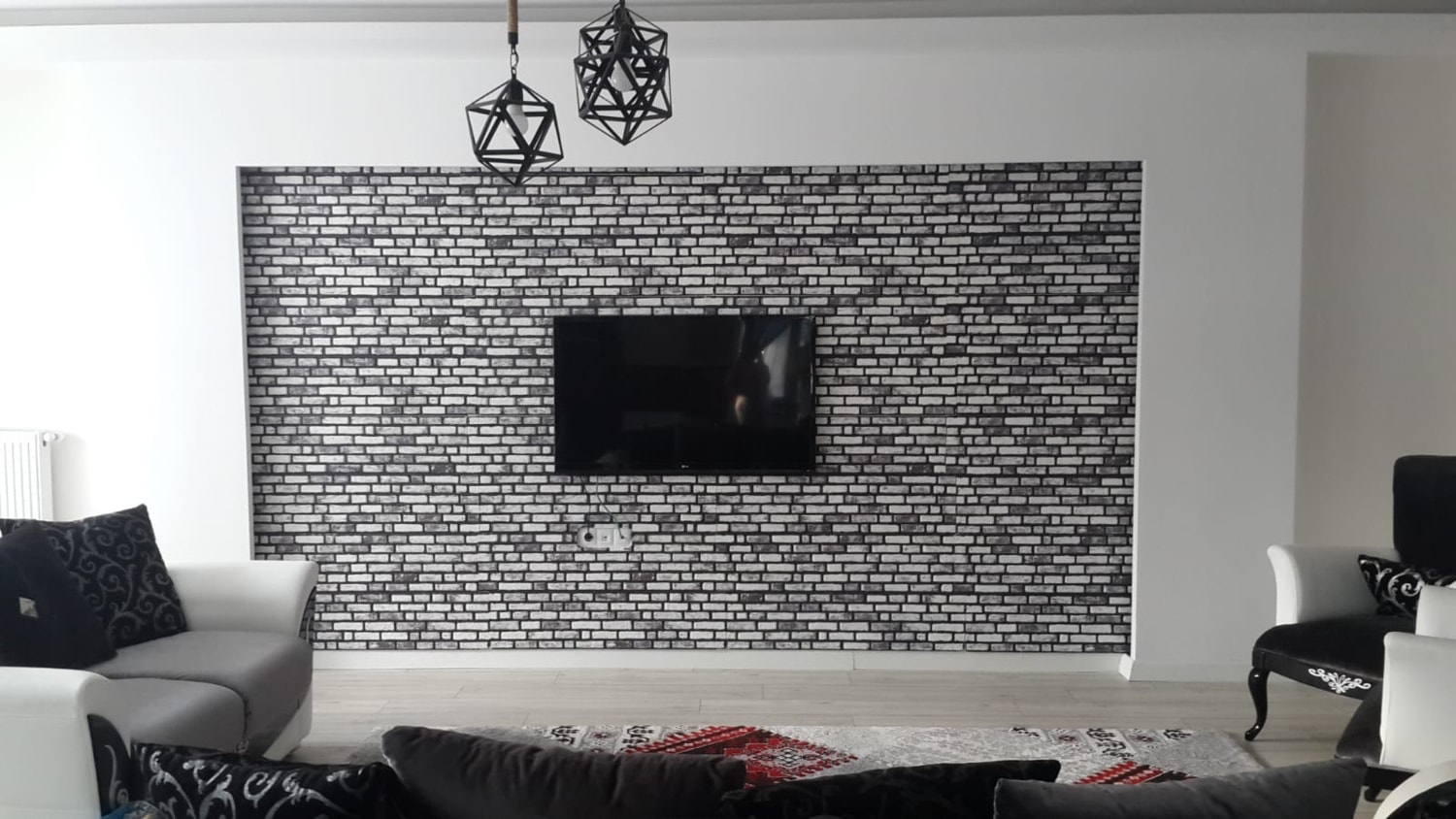 5 Adet (2,5m2) x Minik Taş Desenli 3 Boyutlu Renkli Strafor Köpük Duvar Kaplama Paneli (MN-615)