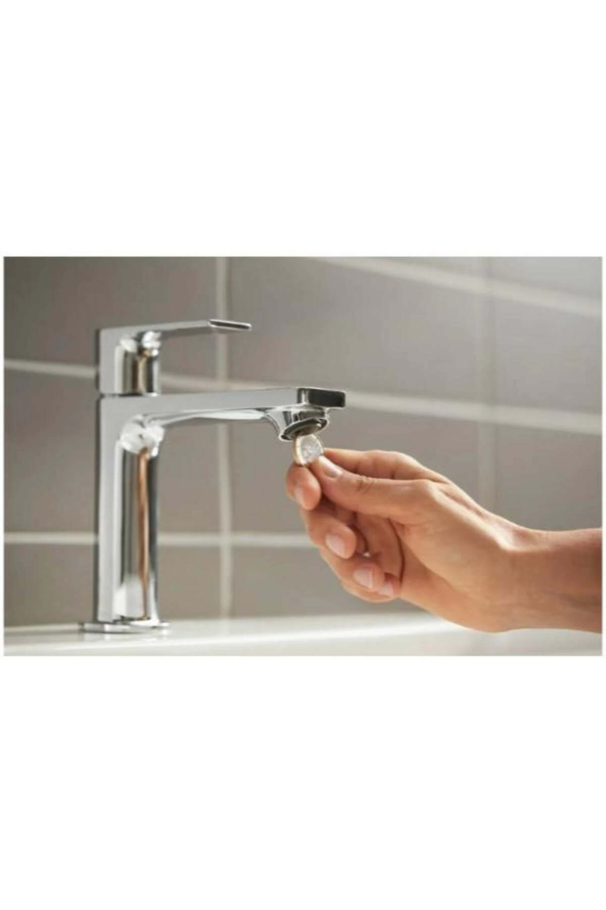 Rebris E Tek Kollu Lavabo Bataryası Krom - 72557000