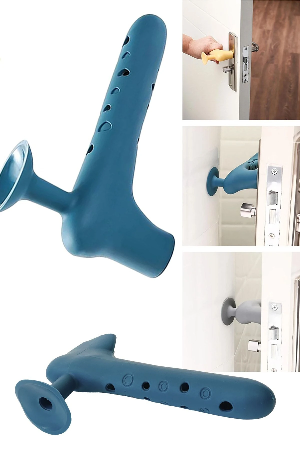 Silikon Kapı Kolu Stoperi Duvar Koruyucu Pencere Tutucu Stoper