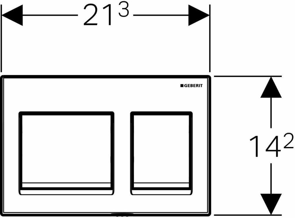 Alpha Gömme Rezervuar Seti 8 cm - Mat Krom