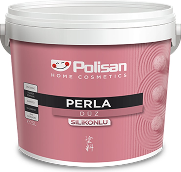 POLİSAN Perla Silikonlu Dış Cephe Boyası 2,5 Litre Renk: Açık Somon