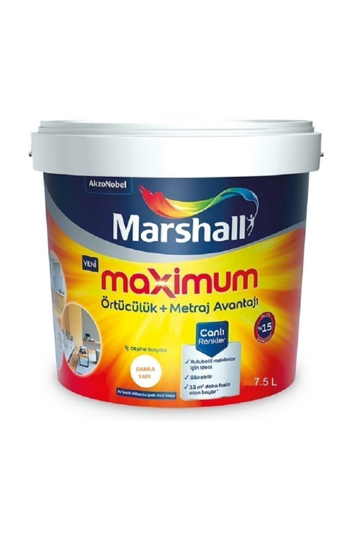 MARSHALL Maximum Silikonlu Ipek Mat Lokum 7,5 Lt. (10 Kg)