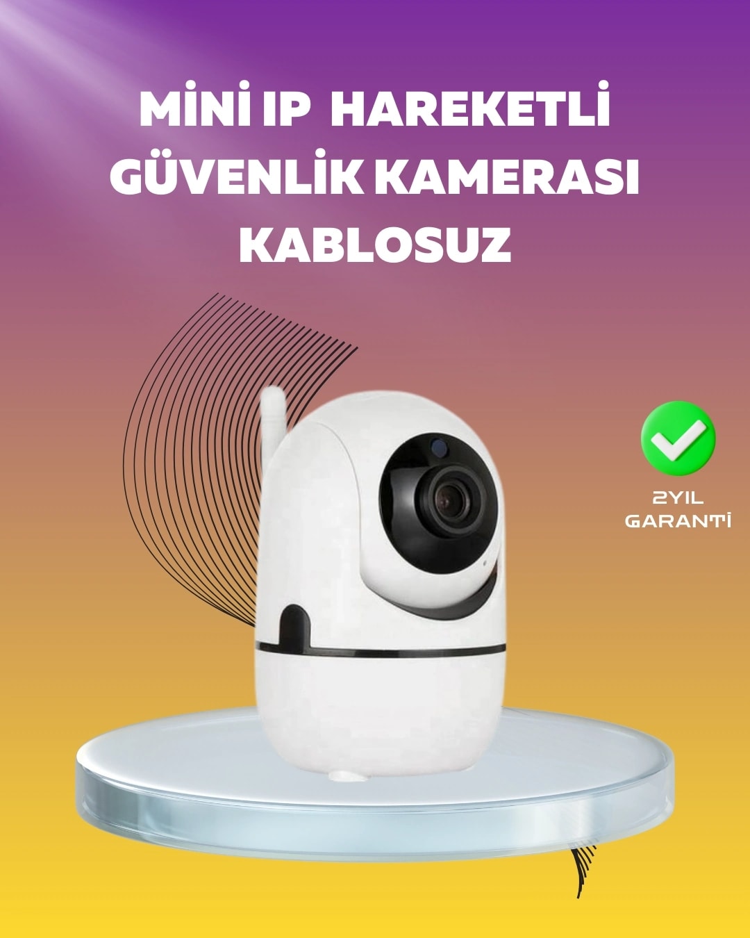 Buğz 1080P Wifi Akıllı Güvenlik Kamerası – Pan & Tilt, Hareket Takip ve Iki Yönlü Ses