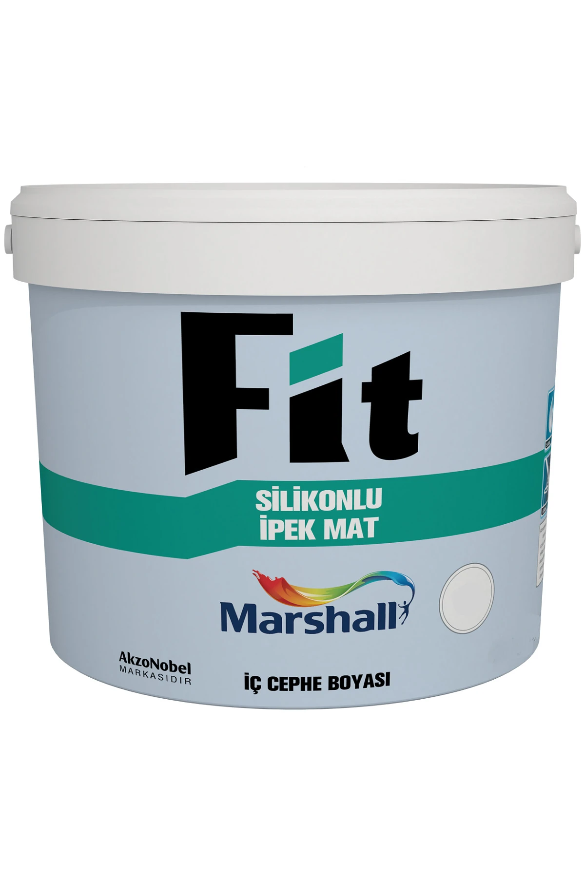 Fit Silikonlu Ipek Mat Silinebilir Iç Cephe Duvar Boyası Renk ISEDEF IŞILTISI 3.5 Kg