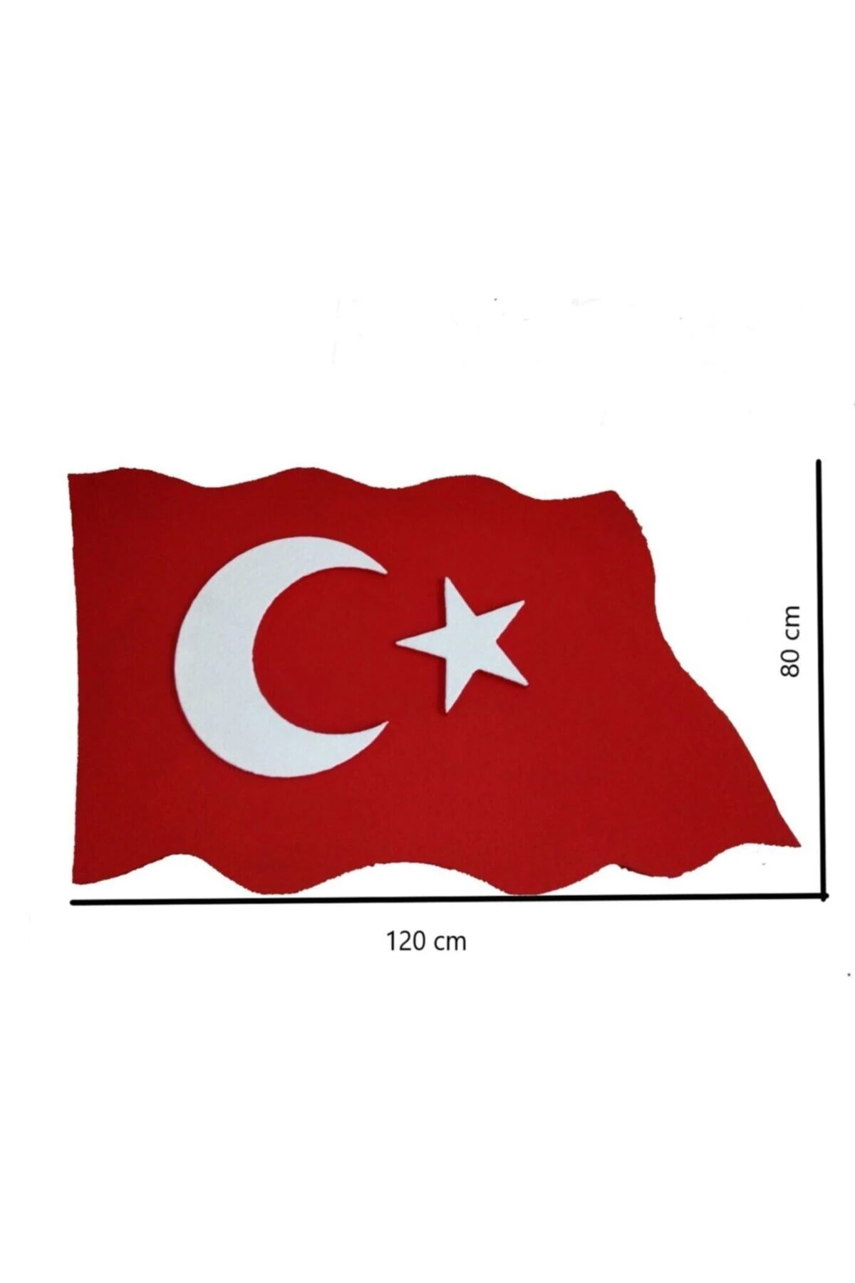 Dekor Cephe Süsü Kartonpiyer Stropiyer Dalgalı Bayrak 75X50 Cephe Süsü