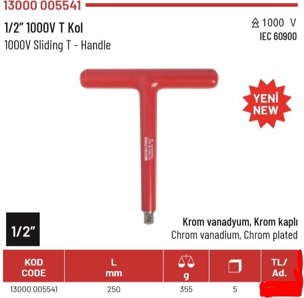 T Kol 1/2 1000 Volt