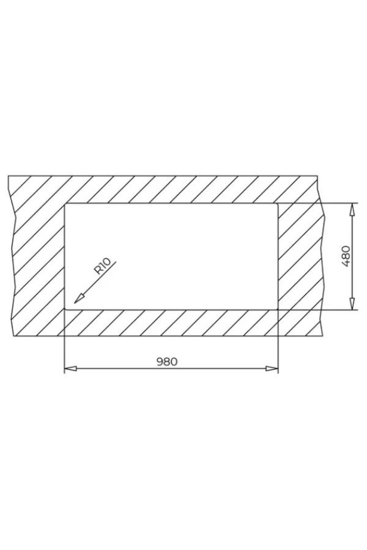 Stone 60 B Tg Beyaz Granit Eviye