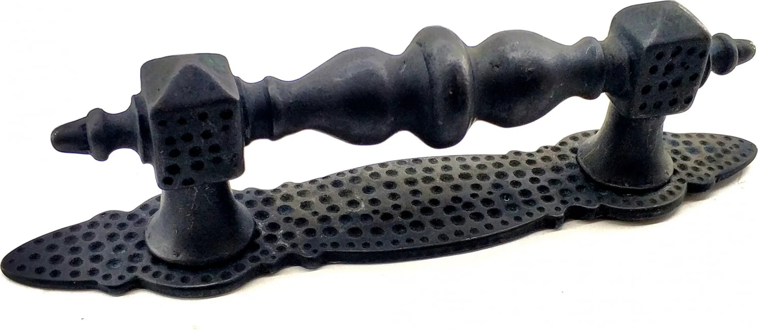 Antika Tarz Dekoratif Pirinç Ağır Kapı Çekme Kolu - Küçük, 215X40 Mm, Oksit