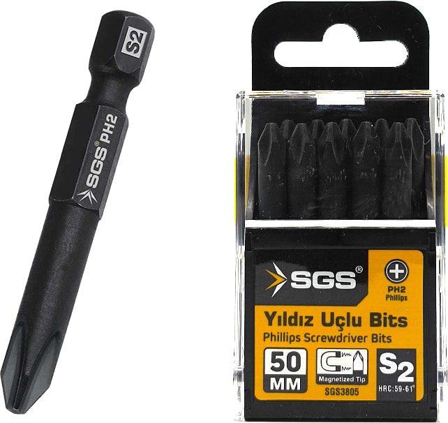SGS 3805 Yıldız Bits Uç Ph2 x 50MM 10/'lu Paket