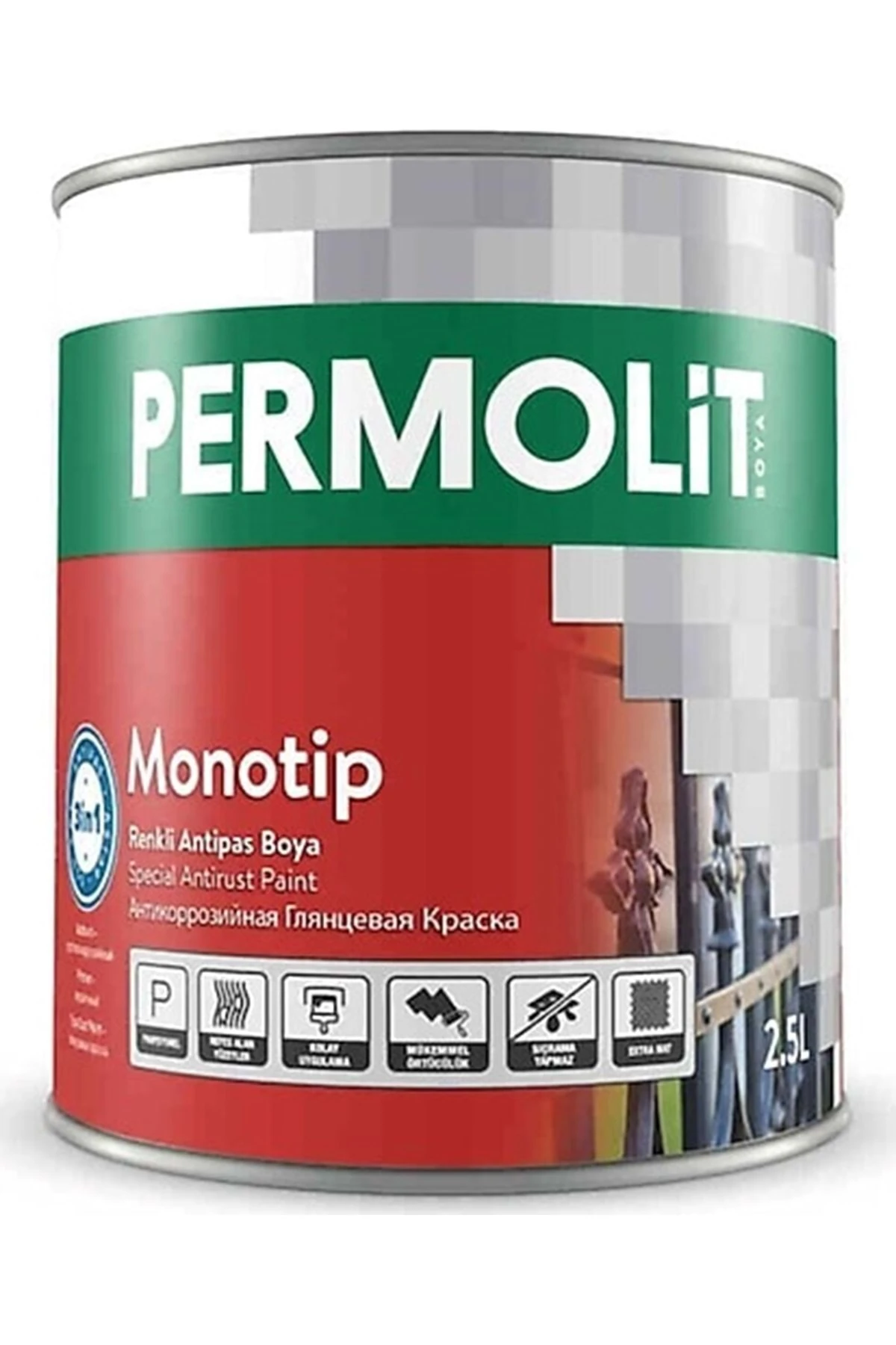 Monotip Antipas Parlak Beyaz 15lt