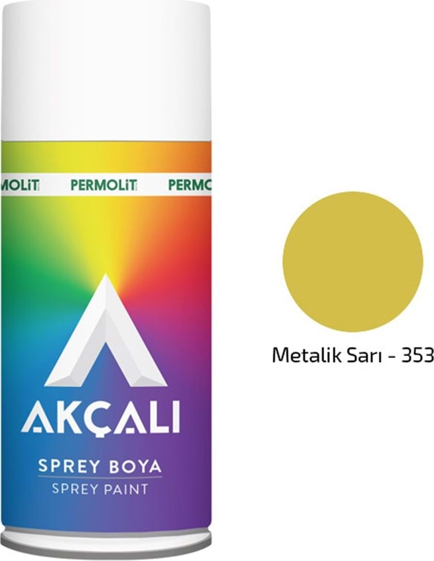 Metalik Sarı Renk Sprey Boya 400 ml