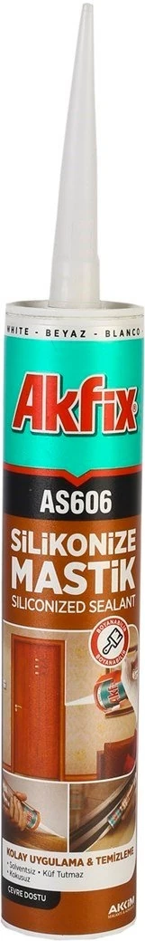 Bej  AS606 Silikonize Mastik