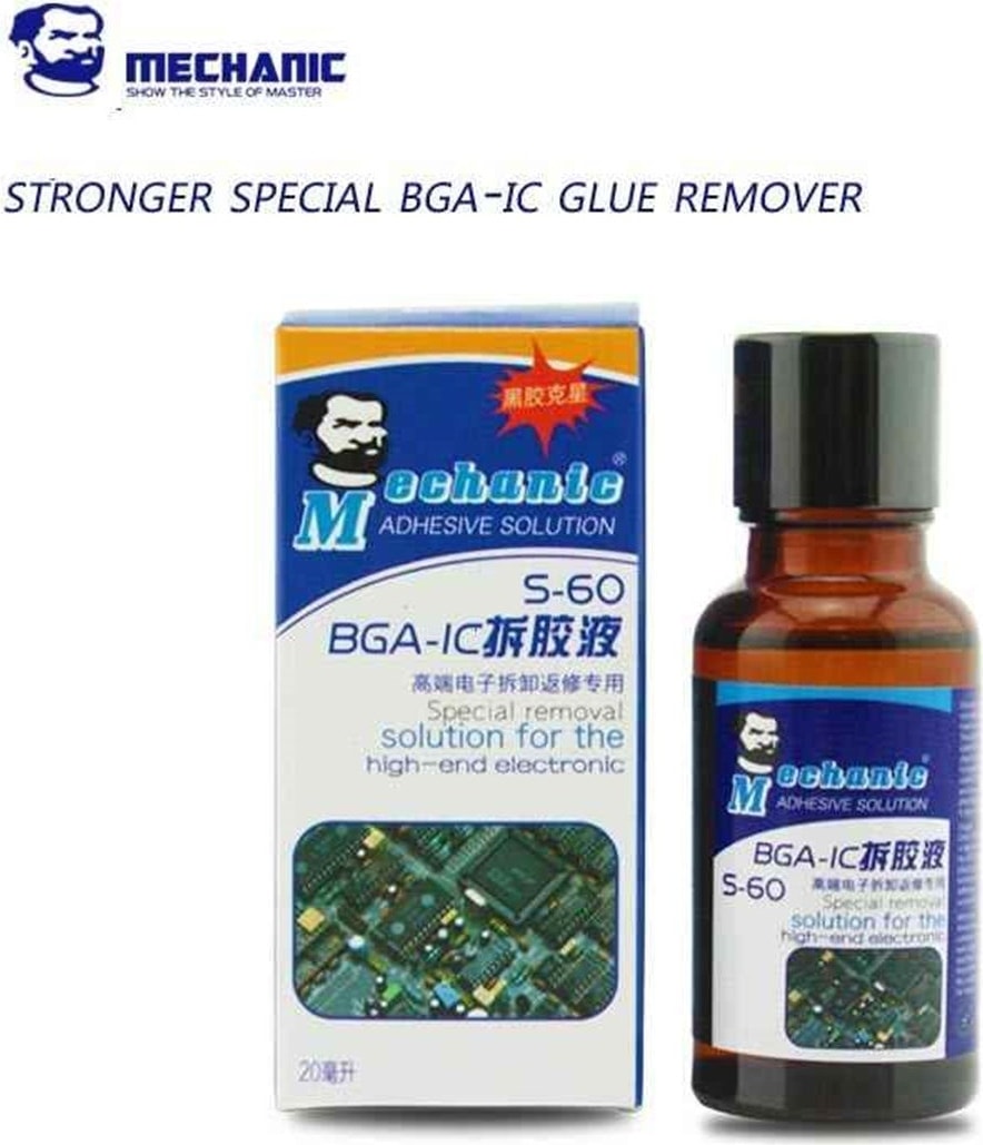 S-60 20ML Süper Güçlü Bga-Ic Cpu Tutkal Sökme Sıvısı