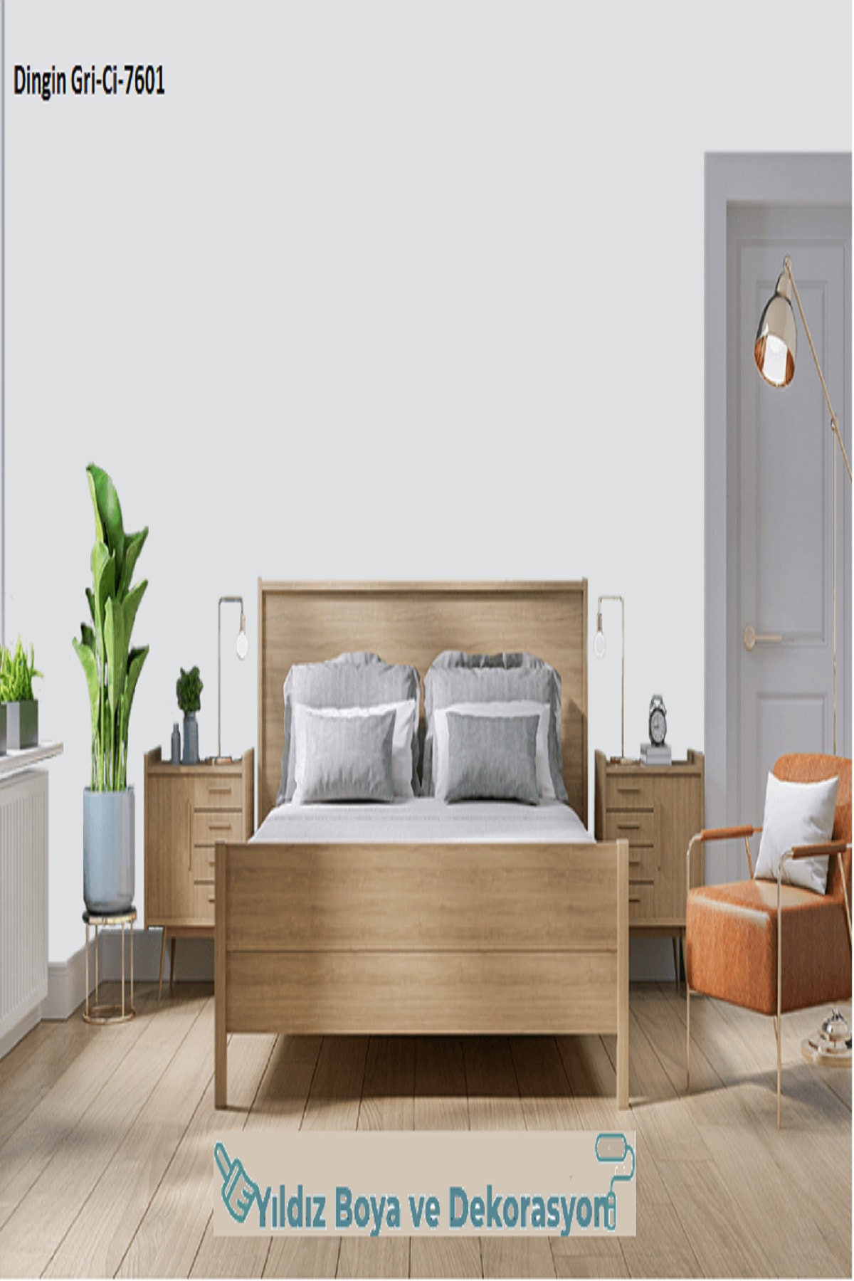 Dekora Plast Ekonomik Fiyatlı İç Cephe Duvar Boyası 3 Kg Dingin Gri