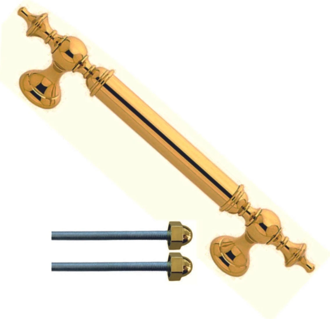 Sarı Çelik Kapı Çekme Kolu 32 Cm, Dayanıklı ve Şık Tasarım