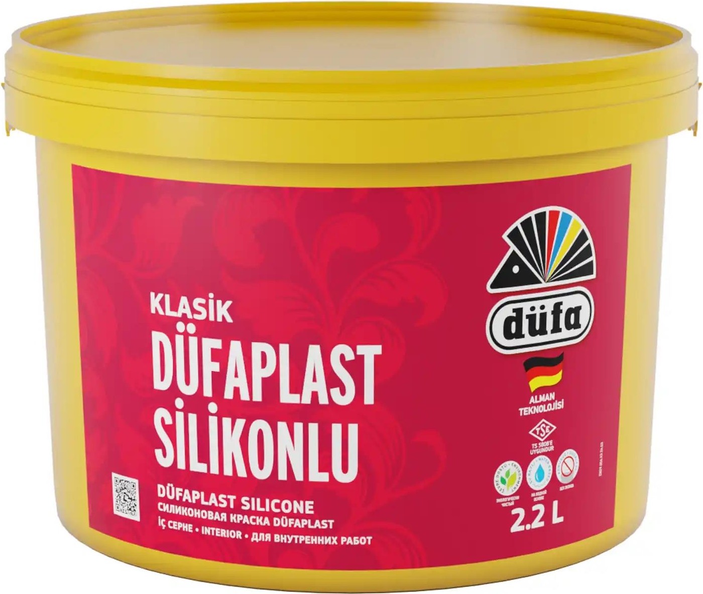 Klasik plast Silikonlu İç Cephe Duvar Boyası 5057 Gökmavi 2.2 l