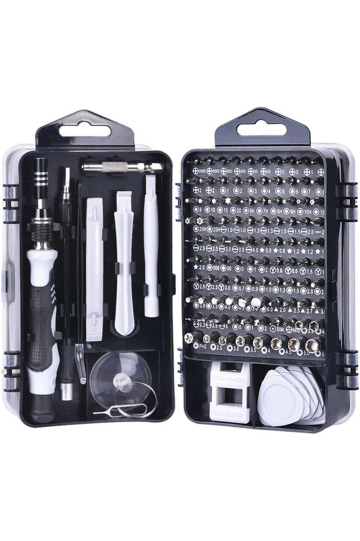 115 Parça Manyetik Tornavida Seti – Profesyonel Onarım Kiti, Laptop, Telefon, Saat Tamiri İçin