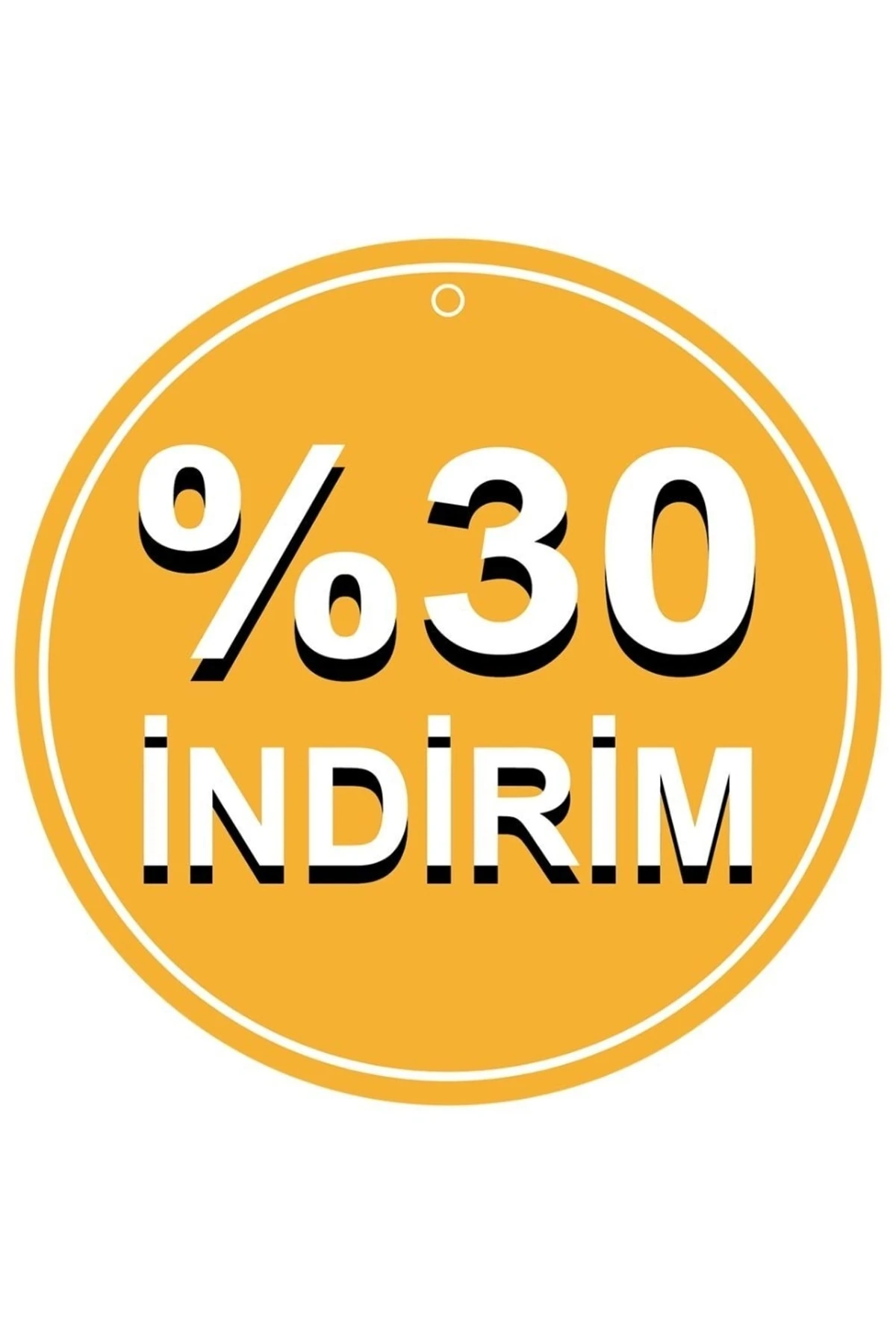 Mağaza Dönkartı %30 Indirimii Yazılı Çift Yön Baskılı Dönkart