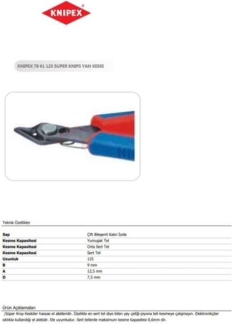 Knipex 78 61 125 Super Knips Yan Keski Knipex 78 61