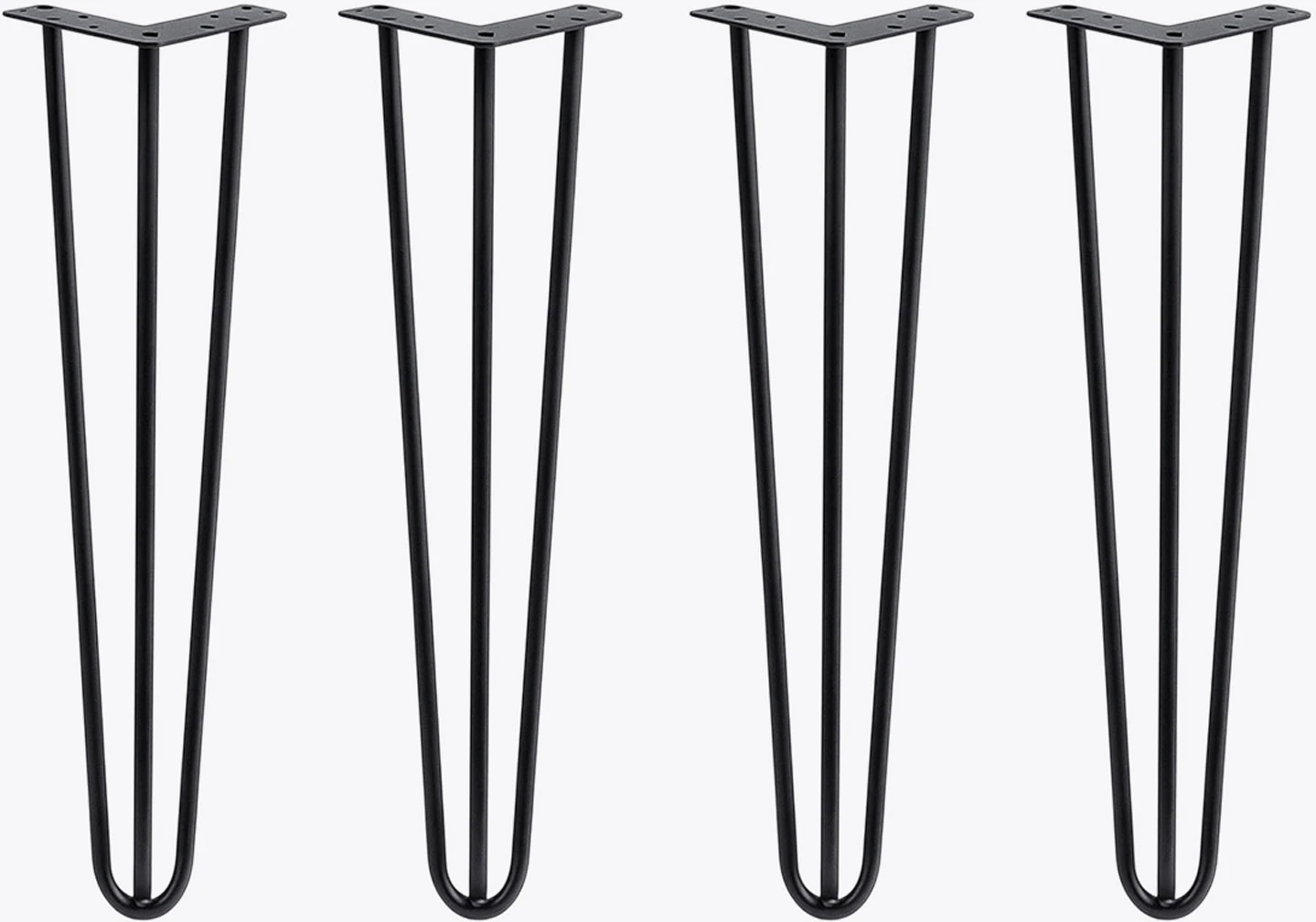 Martı Siyah Metal Sehpa Masa Ayağı 71 cm 4’lü Set Dayanıklı Mobilya Destek Ayağı Yükseltici Model