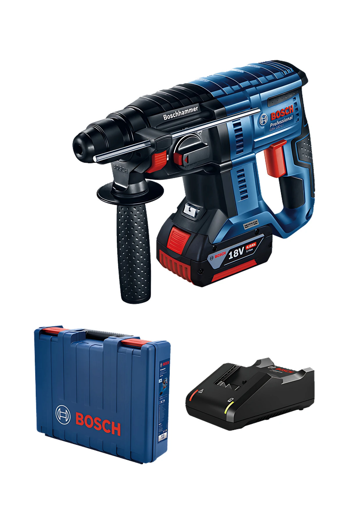 Orijinal Akülü (1 X 4,0 AH AKÜ) Kırıcı Delici Makine Sds Plus Gbh 180-lı Al Marka Yapıştırıcı