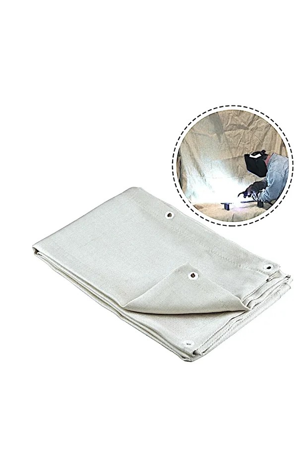 Kaynak Battaniyesi 1x1 Metre Cam Elyaf Kumaşdan 1.50mm Kalınlık Ağır Hizmet