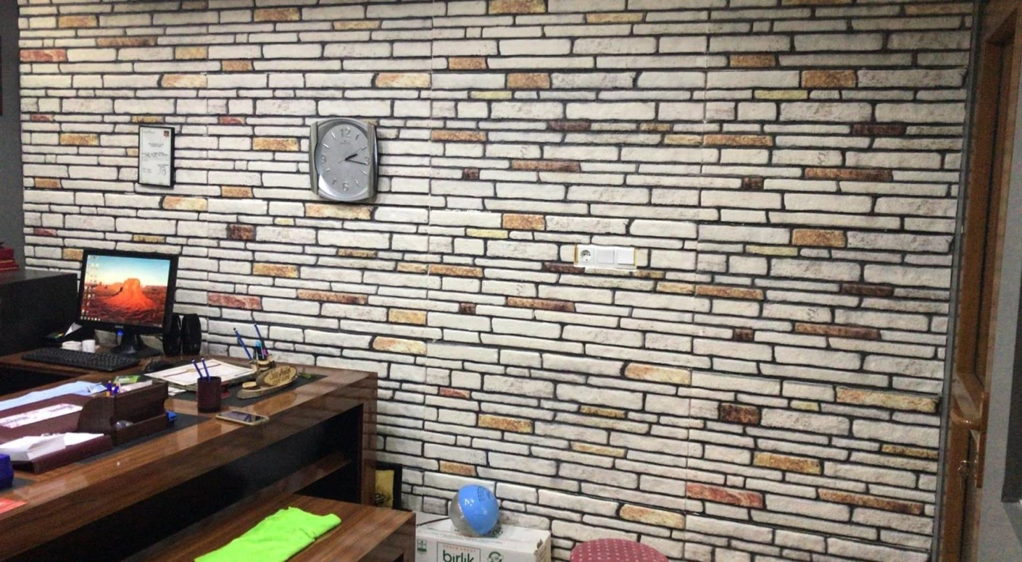 5 Adet (2,5m2) x Kesme Taş Desenli 3 Boyutlu Renkli Strafor Köpük Duvar Kaplama Paneli (KS-405)