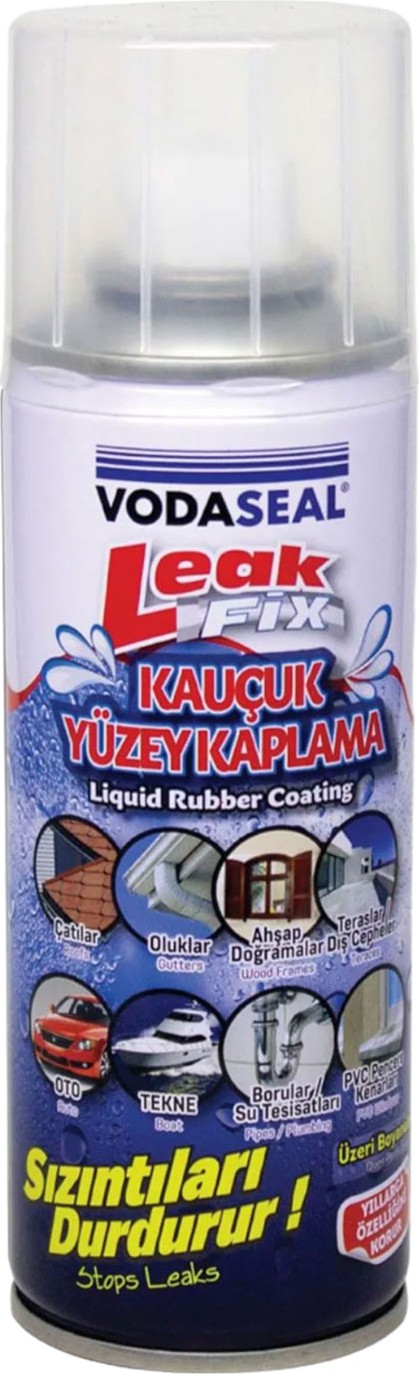 Glaswen Leak Fix Su Geçirmez Sızdırmaz Sızıntı Önleyici Kauçuk Kaplama Izolasyon Şeffaf Sprey 200 ml