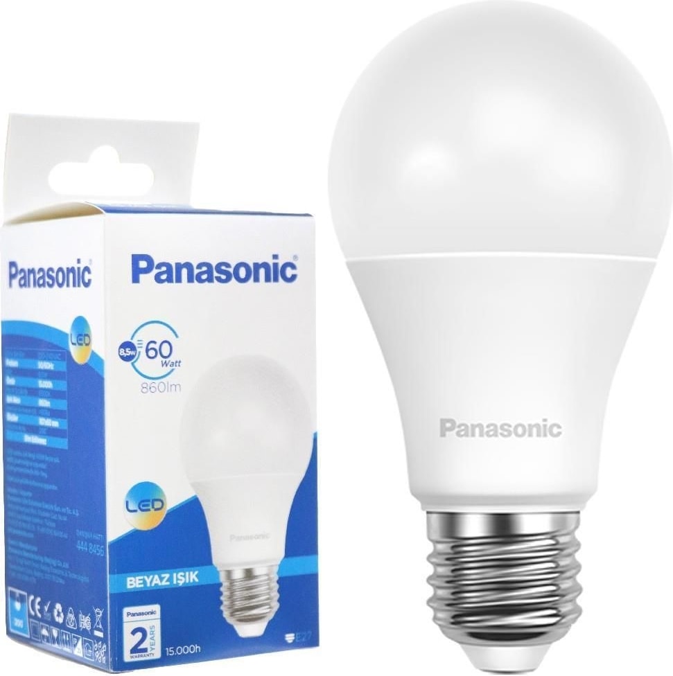 Panasonic LED Ampul 8,5 Watt Beyaz Renk E27 Duy