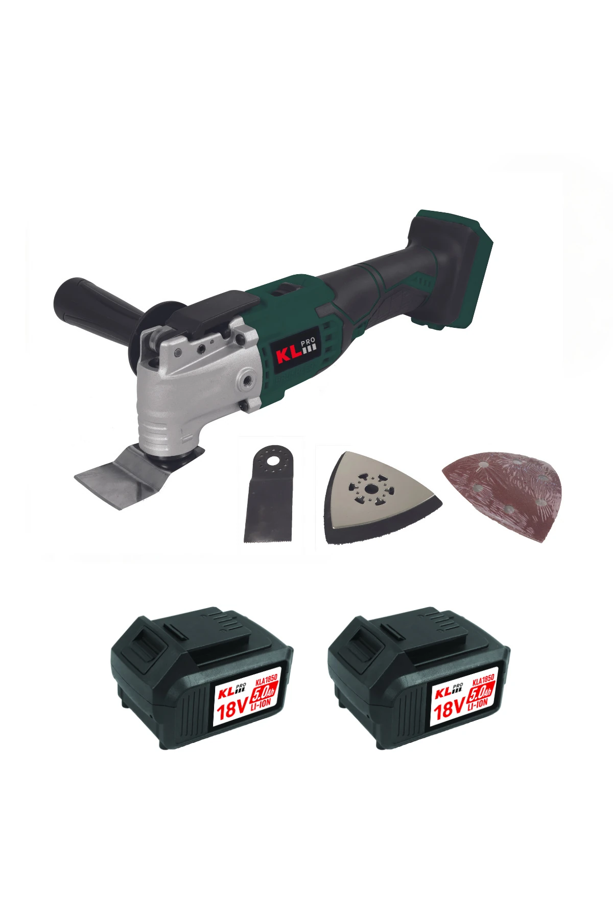 KLMT18B-50 18V/5.0Ah. Kömürsüz Çift Akülü Şarjlı Çok Amaçlı Makine/Raspalama