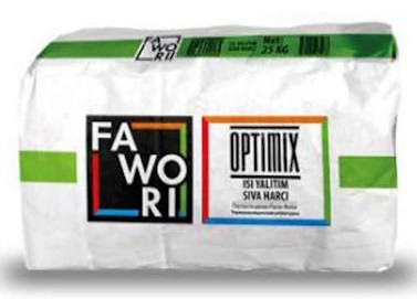 Fawori Optimix Isı Yalıtım Sıva Harcı Gri 25 kg