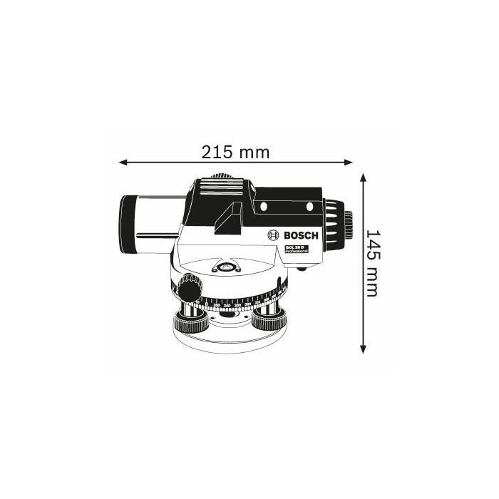 BOSCH Gol 20 D Optik Nivelman (Bt 160 Tripod+Gr 500 Mira)