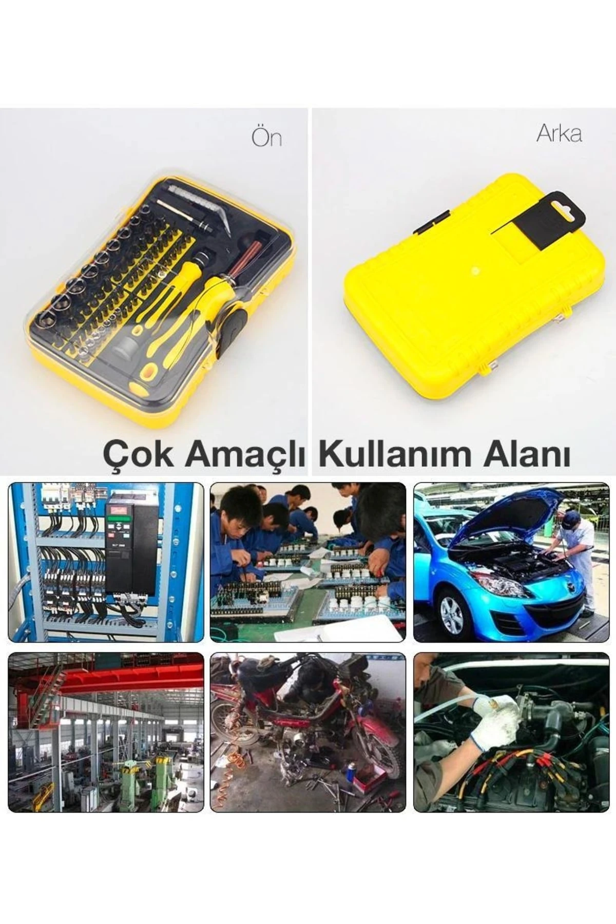 70 Parça Elektronikçi Profesyonel Endüstriyel Tornavida Tamir Seti