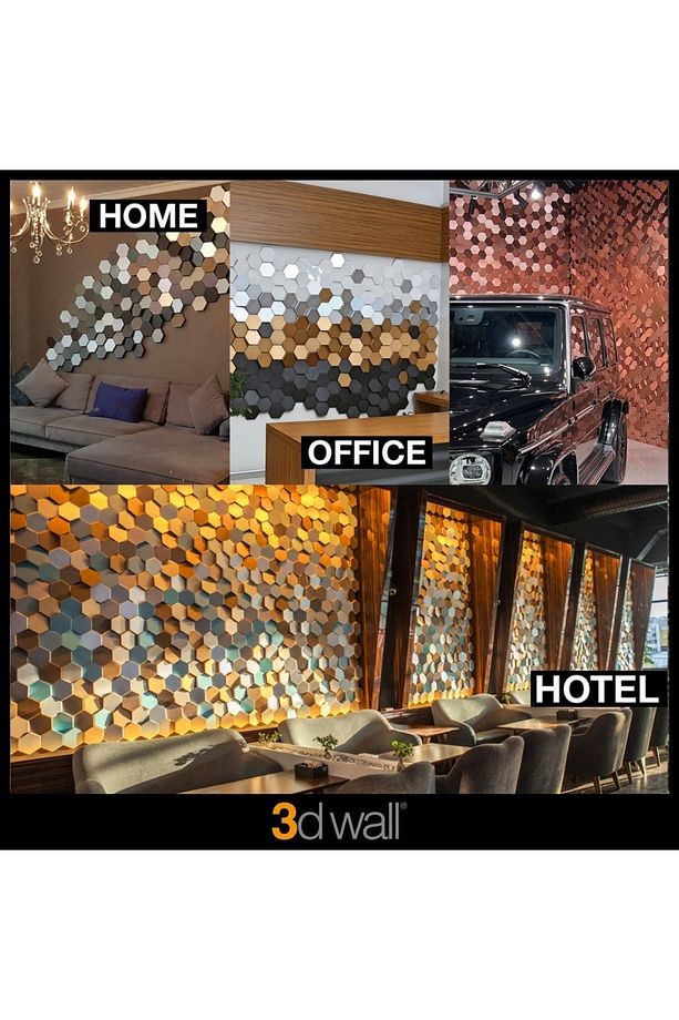 Norm 3 Boyutlu Dekoratif Duvar Paneli (-FÜME-) (1M2)