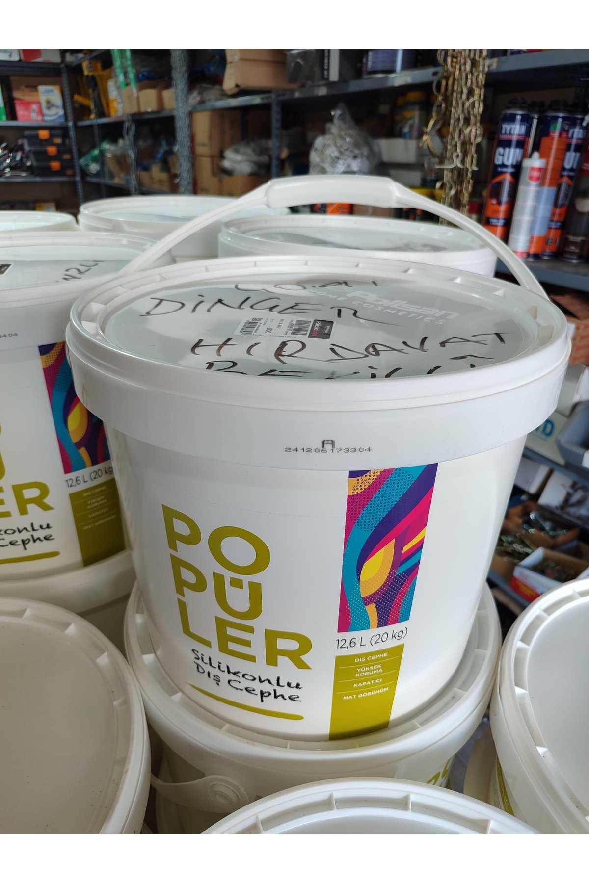 20 Kg Dış Cephe Beyaz Boya Silikonlu 1 Ci Kalite