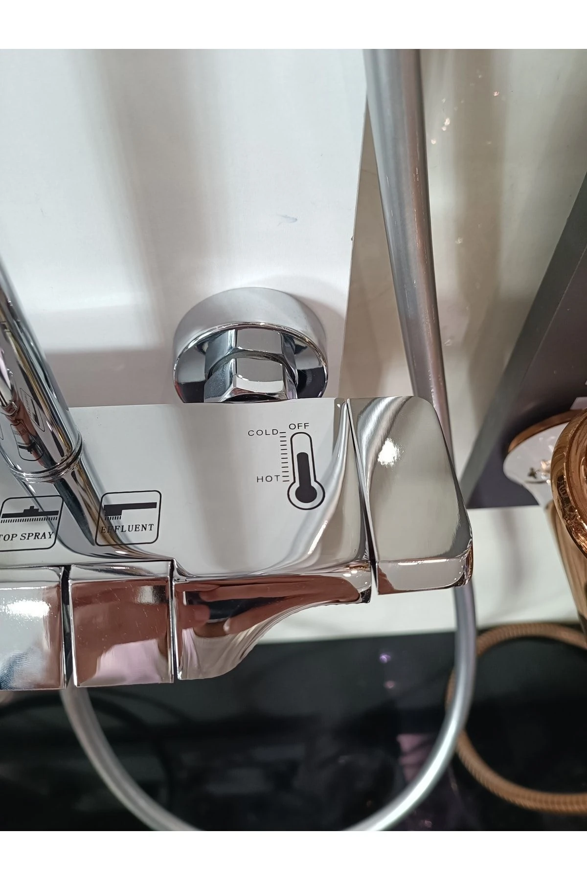 Piyano Gri Tepe Duş Seti