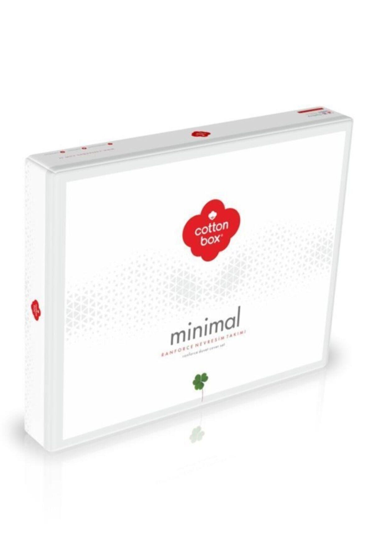 Minimal Çift Kişilik Nevresim Takımı Row Gri